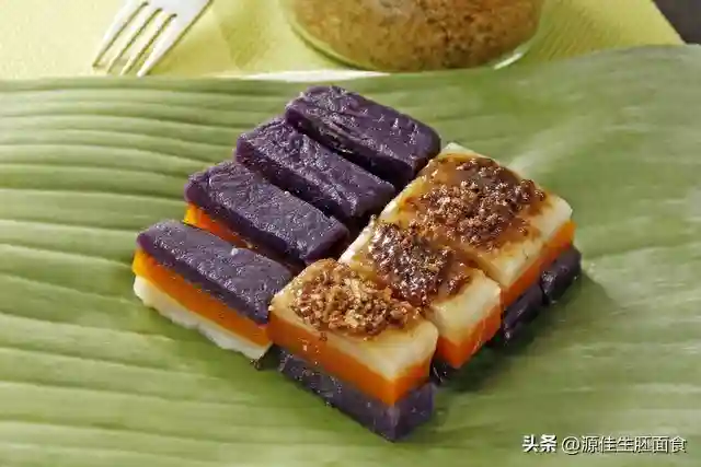 夹心糯米糕的详细制作方法，一道美味可口的传统糕点