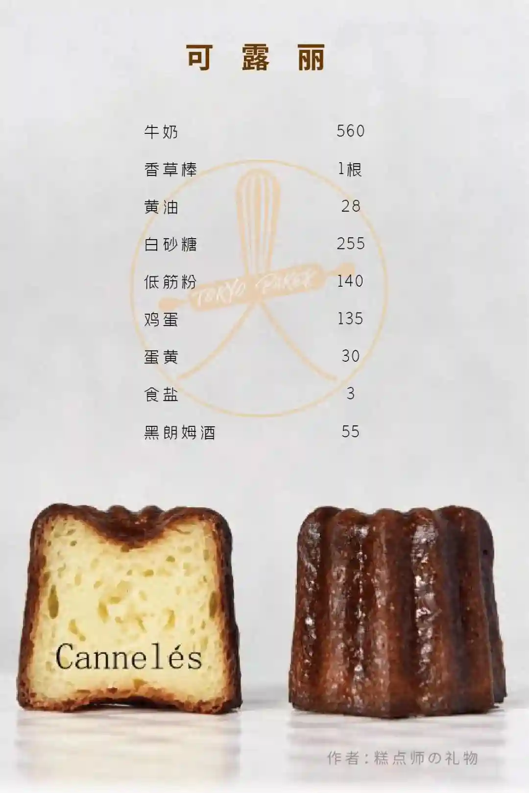 天使的铜铃“可露丽”，超详细图文配方