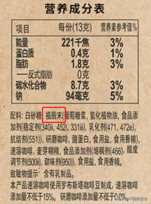 警惕速溶咖啡中的工业反式脂肪，植脂末过度摄入或致心脏疾病|