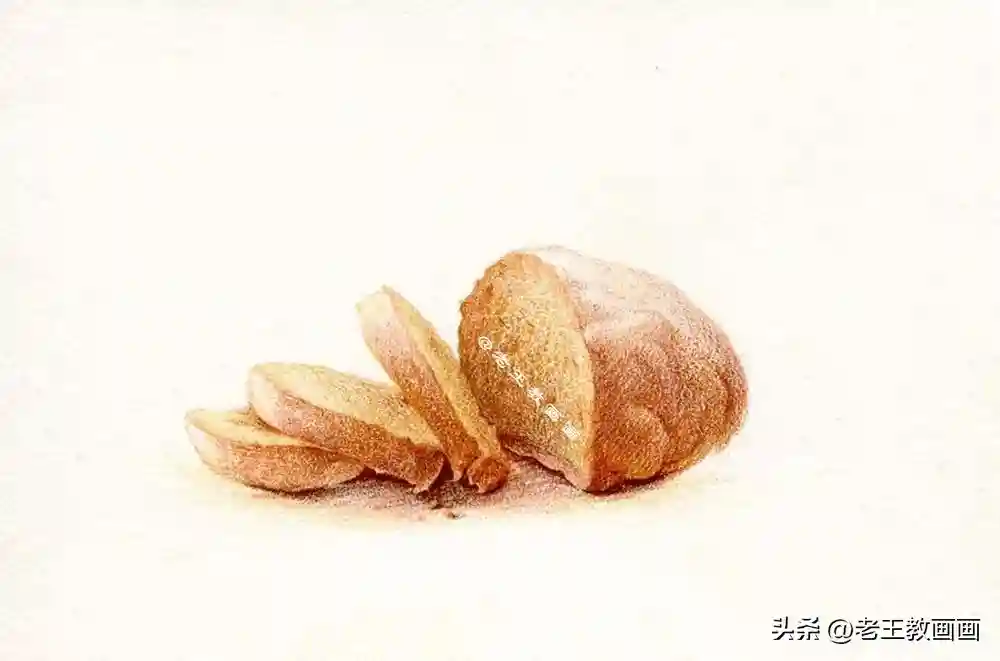 你一定不能错过的彩铅教程，教你画美食面包
