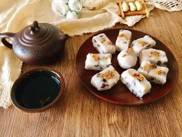 健康美味山药蜜豆桂花糕，寒冷冬日里必备哦